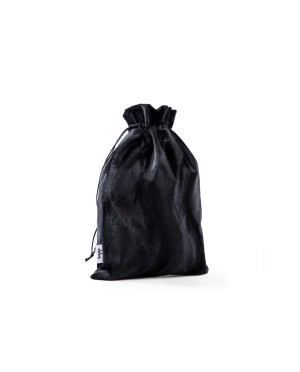 Ekskluzywny worek na bieliznę z czarnego futra Baga – stylowy organizer, akcesoria podróżne. Polskie rzemiosło.