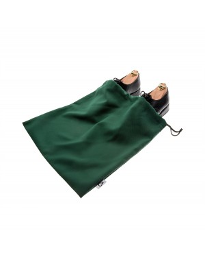 Elegancki zielony worek na buty | Dwukomorowy organizer podróżny | Personalizacja haftem