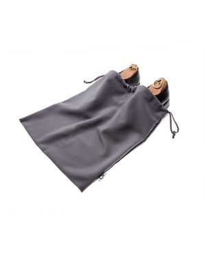 Szary worek na buty dwukomorowy | Męski organizer podróżny | Personalizacja haftem | Baga