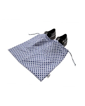 Luksusowy organizer na buty dwukomorowy, bawełna, wzór Maroko, 100% rzemiosło Baga