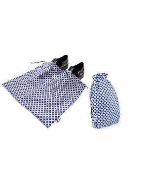 Luksusowy zestaw podróżny Baga w zmysłowym wzorze Maroko. Organizery na buty i bieliznę. Polskie rzemiosło, ponadczasowy styl.