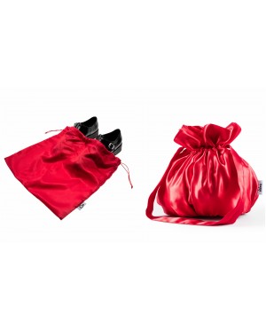 ekskluzywny, dwustronny zestaw podróżny z włoskiej satyny. perfekcyjna organizacja, ochrona cennych przedmiotów. rzemiosło premi