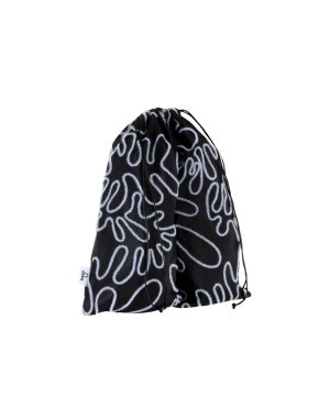 Ekskluzywny dwukomorowy worek na buty Baga – organizer podróżny z futerkiem