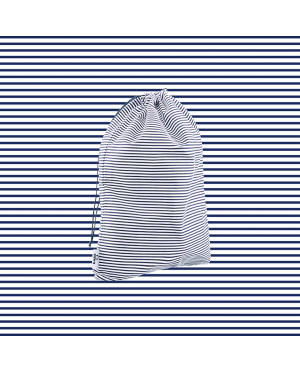 Ekskluzywny organizer na bieliznę i akcesoria podróżne, bawełna w paski, 100% polskie rzemiosło Baga