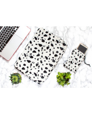 Futrzany zestaw biznesowy - etui na laptop i telefon Baga i bieliznę