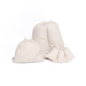 Exclusive 3-piece travel set: beige Polish cotton Baga
